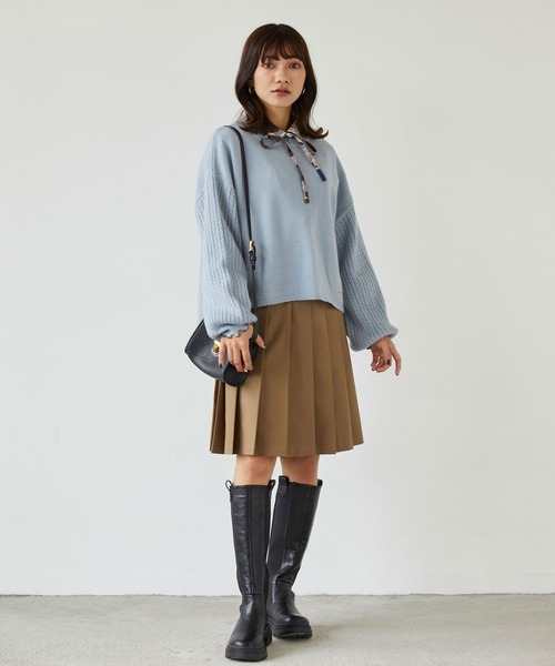 179/WG(イチナナキュウダブルジー)の「サイドゴアロングブーツ(ブーツ・レディース・ブラウン/ブラック・L/M)」の12枚目の写真