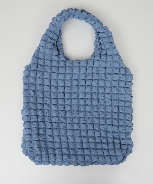 IAMUSE（アイアミューズ）の「ぽこぽこトートバッグ S0772【IAMUSE】（トートバッグ・レディース・ミント/ライラック/ブルーグレー/ブラック/オフホワイト・FREE）」の17枚目の写真