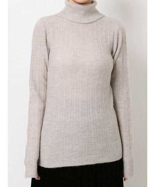 merry jenny（メリージェニー）の「メランジタートルニット（ニット/セーター・レディース・パープル/グレー/ピンク・FREE）」の2枚目の写真