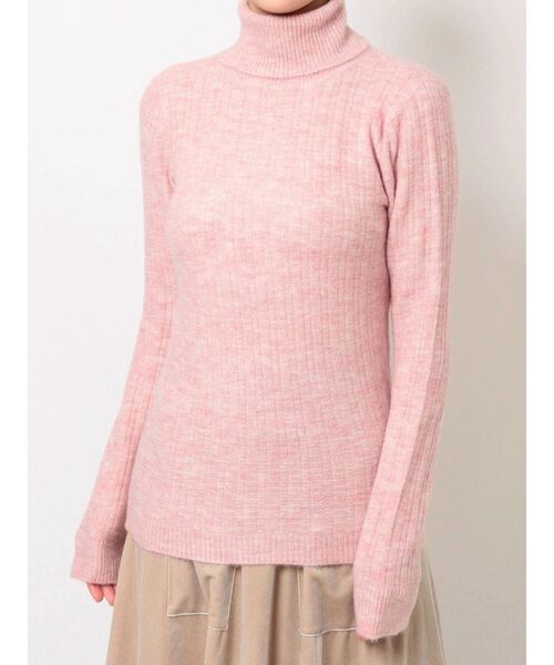 merry jenny（メリージェニー）の「メランジタートルニット（ニット/セーター・レディース・パープル/グレー/ピンク・FREE）」の8枚目の写真