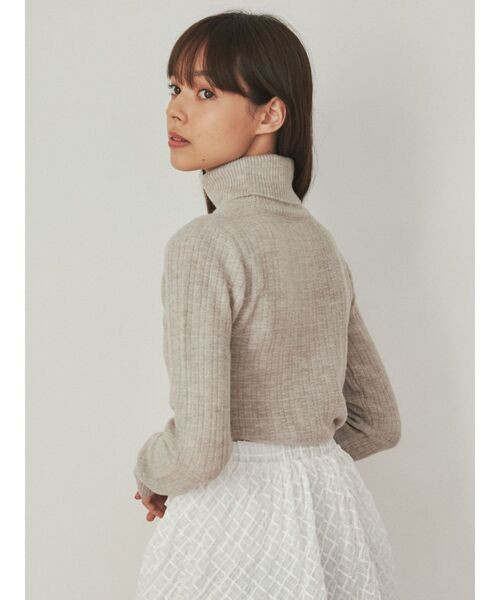 merry jenny（メリージェニー）の「メランジタートルニット（ニット/セーター・レディース・パープル/グレー/ピンク・FREE）」の12枚目の写真