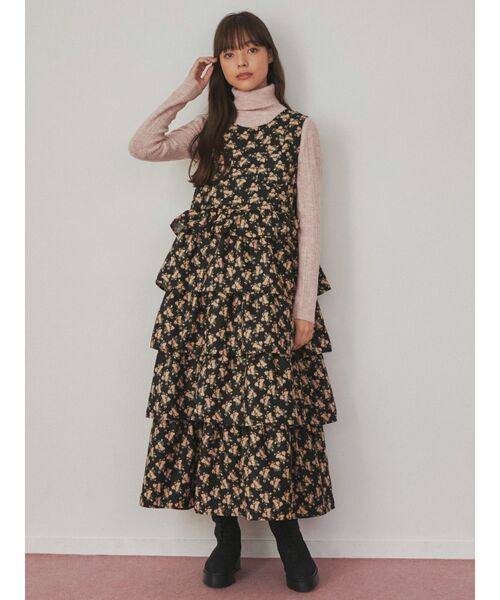 merry jenny（メリージェニー）の「メランジタートルニット（ニット/セーター・レディース・パープル/グレー/ピンク・FREE）」の6枚目の写真