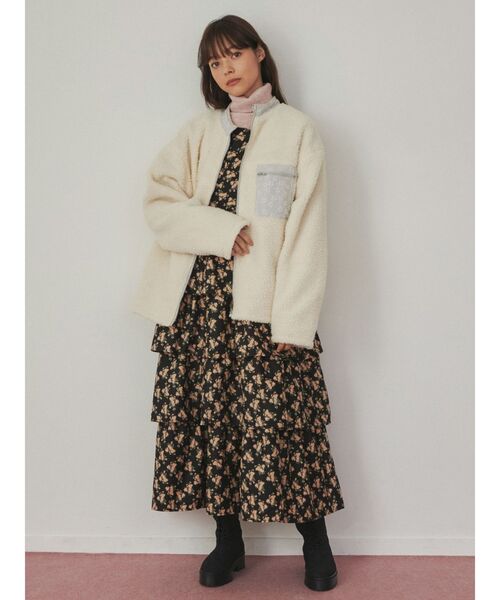 merry jenny（メリージェニー）の「メランジタートルニット（ニット/セーター・レディース・パープル/グレー/ピンク・FREE）」の16枚目の写真