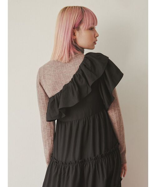 merry jenny（メリージェニー）の「メランジタートルニット（ニット/セーター・レディース・パープル/グレー/ピンク・FREE）」の19枚目の写真