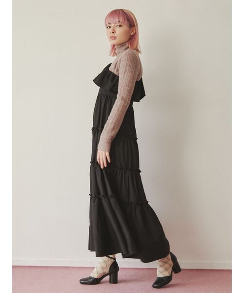 merry jenny（メリージェニー）の「メランジタートルニット（ニット/セーター・レディース・パープル/グレー/ピンク・FREE）」の21枚目の写真