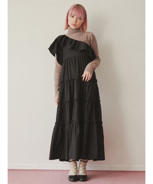 merry jenny（メリージェニー）の「メランジタートルニット（ニット/セーター・レディース・パープル/グレー/ピンク・FREE）」の22枚目の写真