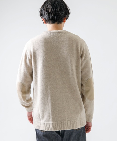 URBAN RESEARCH ROSSO MEN(アーバンリサーチロッソメン)の「『XLサイズあり』ハミルトンラムズウールエルボーパッチニット(ニット/セーター・メンズ・ブラック/ベージュ/ネイビー/オレンジ/ベージュ系その他・SMALL/MEDIUM/LARGE/X-LARGE)」の18枚目の写真