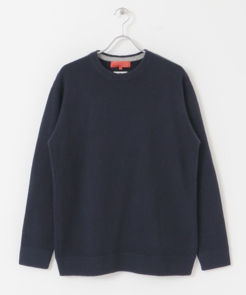 セール】『XLサイズあり』ハミルトンラムズウールエルボーパッチニット