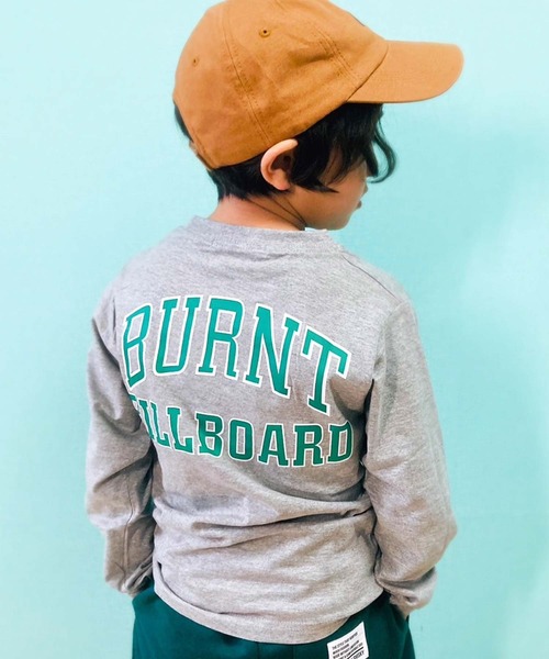 THE CASUAL（カジュアル）の「選べる20カラープリント長袖Tシャツ（Tシャツ/カットソー・キッズ・ベージュ系/ベージュ/カーキ/ネイビー/チャコール/ダークグリーン系/グレー系/オフホワイト/ホワイト系/ブラック/ダークグリーン/杢グレー/グレー系1/ホワイト系1/ブラック系2/ブラック系/ブラック系1/ブラウン/ミント/ブルー・110cm/150cm/120cm/130cm/140cm/160cm）」の10枚目の写真