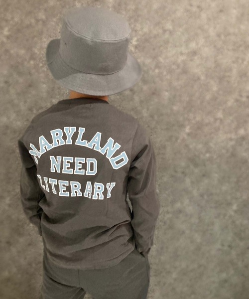 THE CASUAL（カジュアル）の「選べる20カラープリント長袖Tシャツ（Tシャツ/カットソー・キッズ・ベージュ系/ベージュ/カーキ/ネイビー/チャコール/ダークグリーン系/グレー系/オフホワイト/ホワイト系/ブラック/ダークグリーン/杢グレー/グレー系1/ホワイト系1/ブラック系2/ブラック系/ブラック系1/ブラウン/ミント/ブルー・110cm/150cm/120cm/130cm/140cm/160cm）」の11枚目の写真