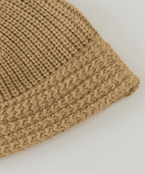 WHIMSIC（ウィムジック）の「【WHIMSIC】ニットメトロハット（ハット・レディース・ネイビー/ボルドー/オレンジ/ブラック/ベージュ・FREE）」の7枚目の写真