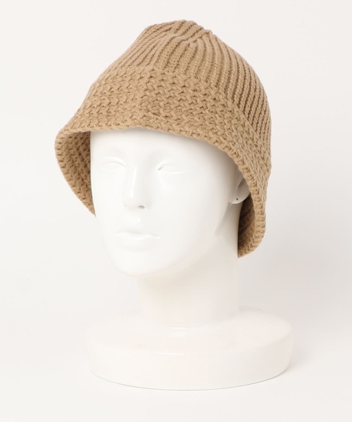 WHIMSIC（ウィムジック）の「【WHIMSIC】ニットメトロハット（ハット・レディース・ネイビー/ボルドー/オレンジ/ブラック/ベージュ・FREE）」の9枚目の写真