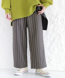 osharewalker | 『裏フリースストライプ柄ワイドパンツ』(その他パンツ)