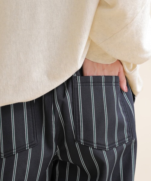 osharewalker（オシャレウォーカー）の「【廃盤】『裏フリースストライプ柄ワイドパンツ』（その他パンツ・レディース・杢グレー/ブラック/ネイビー・1/2）」の18枚目の写真