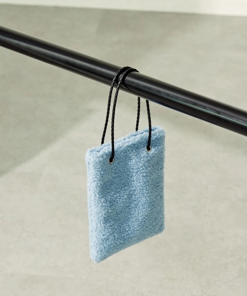 AMERICAN HOLIC（アメリカンホリック）の「ボアミニバック（ハンドバッグ・レディース・ベージュ/オレンジ/カーキ/ブルーグレー・FREE）」の2枚目の写真