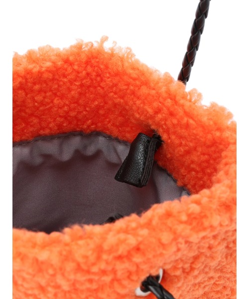 AMERICAN HOLIC（アメリカンホリック）の「ボアミニバック（ハンドバッグ・レディース・ベージュ/オレンジ/カーキ/ブルーグレー・FREE）」の16枚目の写真