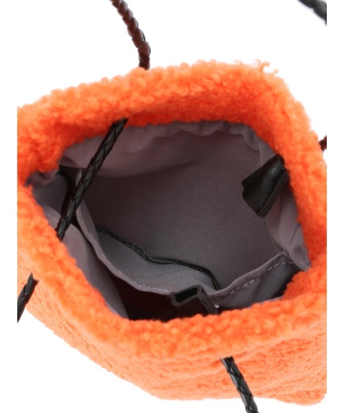 AMERICAN HOLIC（アメリカンホリック）の「ボアミニバック（ハンドバッグ・レディース・ベージュ/オレンジ/カーキ/ブルーグレー・FREE）」の17枚目の写真