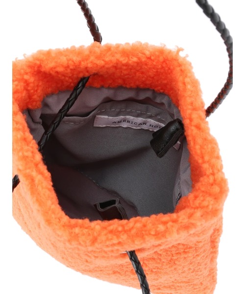 AMERICAN HOLIC（アメリカンホリック）の「ボアミニバック（ハンドバッグ・レディース・ベージュ/オレンジ/カーキ/ブルーグレー・FREE）」の18枚目の写真