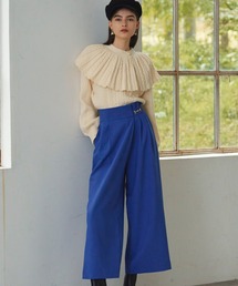 Cheek | ビットベルト付きワイドラップパンツ(その他パンツ)