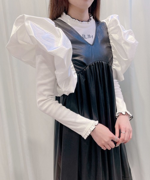 PAIN（ペイン）の「レザードッキングドレス（ドレス・レディース・ホワイト/ベージュ/ブラック・FREE）」の16枚目の写真