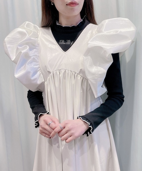 PAIN（ペイン）の「レザードッキングドレス（ドレス・レディース・ホワイト/ベージュ/ブラック・FREE）」の7枚目の写真