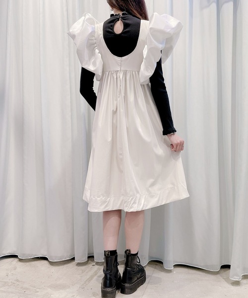 PAIN（ペイン）の「レザードッキングドレス（ドレス・レディース・ホワイト/ベージュ/ブラック・FREE）」の9枚目の写真