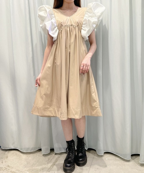 PAIN（ペイン）の「レザードッキングドレス（ドレス・レディース・ホワイト/ベージュ/ブラック・FREE）」の10枚目の写真