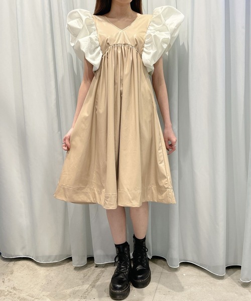 PAIN（ペイン）の「レザードッキングドレス（ドレス・レディース・ホワイト/ベージュ/ブラック・FREE）」の11枚目の写真