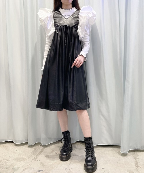 PAIN（ペイン）の「レザードッキングドレス（ドレス・レディース・ホワイト/ベージュ/ブラック・FREE）」の17枚目の写真