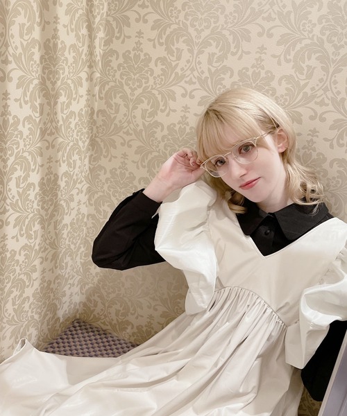 PAIN（ペイン）の「レザードッキングドレス（ドレス・レディース・ホワイト/ベージュ/ブラック・FREE）」の5枚目の写真