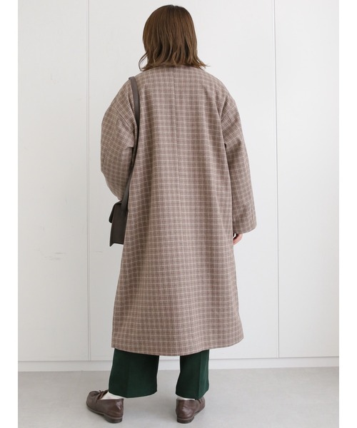 ehka sopo(エヘカソポ)の「グラフチェックコート(その他アウター・レディース・ブラウン/ベージュ/チャコール・フリ-)」の12枚目の写真