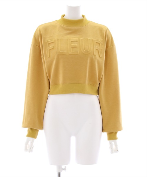 clear（クリア）の「エンボスロゴショート丈スウェットトップス（スウェット・レディース・ブラック/イエロー/グリーン/アイボリー・F）」の22枚目の写真
