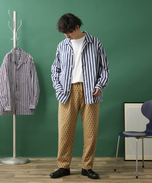 【限定色】 OVY THOMAS MASON 開襟シャツ THOMAS MASON OPEN COLLAR SHIRT