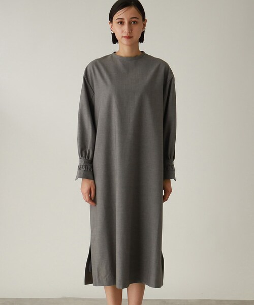 THE SHOP TK （ザ ショップ ティーケー ）の「◆【セレモニー/入卒/ONOFF対応/洗える】ダブルカフスサックワンピース（ワンピース・レディース・グレー/ブラック・12/13/14）」の12枚目の写真