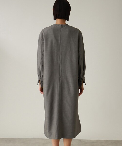 THE SHOP TK （ザ ショップ ティーケー ）の「◆【セレモニー/入卒/ONOFF対応/洗える】ダブルカフスサックワンピース（ワンピース・レディース・グレー/ブラック・12/13/14）」の9枚目の写真