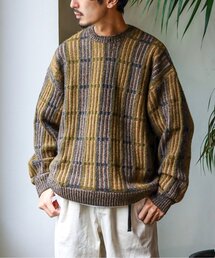 JOURNAL STANDARD | WEB限定【GEOM PATTERN】ウールミックス ジャガードクルーネックニット(ニット/セーター)