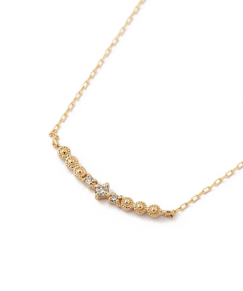 ANEMONE（アネモネ）の「【数量限定】3粒ダイヤラインネックレス