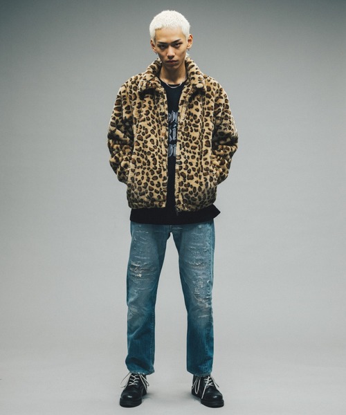 FTW（エフティダブリュー）の「LEOPARD FUR JACKET（ブルゾン）」 - WEAR