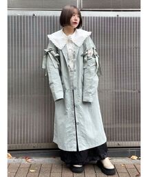 merry jenny | リボンカットアウトコート(トレンチコート)