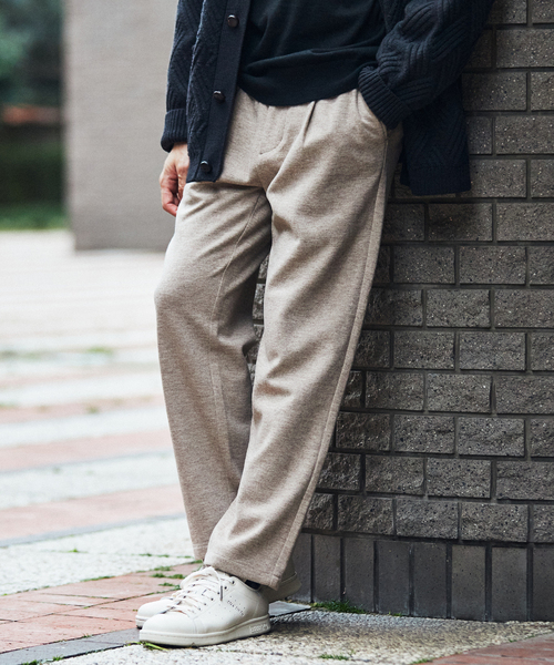 EDIFICE(エディフィス)の「ウールジャージー イージーパンツ(その他パンツ・メンズ・ブラック/ベージュ/レンガ・SMALL/MEDIUM/LARGE)」の1枚目の写真