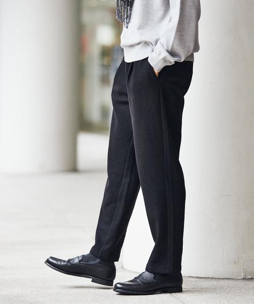 EDIFICE(エディフィス)の「ウールジャージー イージーパンツ(その他パンツ・メンズ・ブラック/ベージュ/レンガ・SMALL/MEDIUM/LARGE)」の2枚目の写真