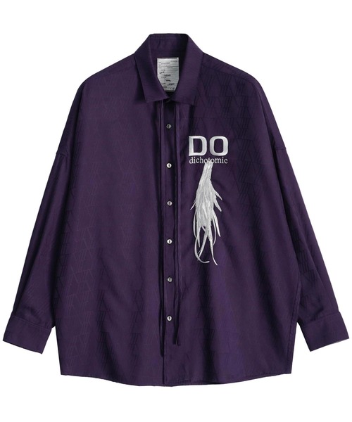 SHAREEF（シャリーフ）の「SHADOW JQ L/S SHIRTS（シャツ/ブラウス・メンズ・ブラック/パープル/ホワイト・3/1/2）」の3枚目の写真