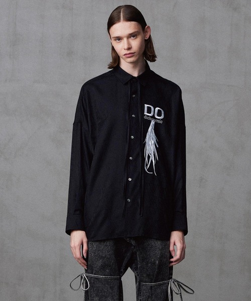 SHAREEF（シャリーフ）の「SHADOW JQ L/S SHIRTS（シャツ/ブラウス・メンズ・ブラック/パープル/ホワイト・3/1/2）」の2枚目の写真