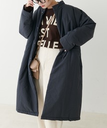 PUAL CE CIN | 【Du noir】スタンドネック中綿ロングコート(ダウンジャケット/コート)