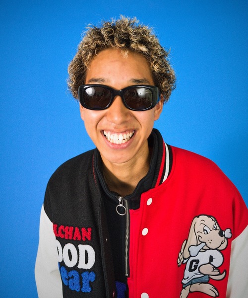 GALFY（ガルフィー）の「GALFYクレイジーわんわん大学JKT（スタジャン・メンズ・グリーン/サックスブルー/ブラック・L/XL）」の17枚目の写真