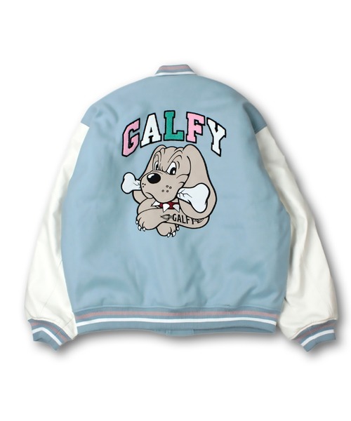 GALFY（ガルフィー）の「GALFYクレイジーわんわん大学JKT（スタジャン・メンズ・グリーン/サックスブルー/ブラック・L/XL）」の21枚目の写真