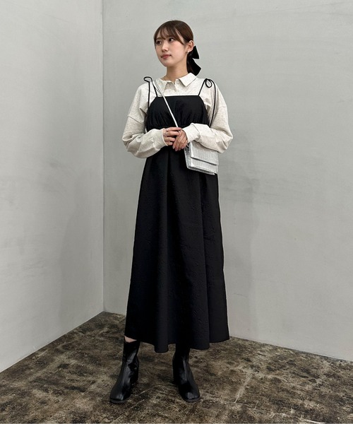 EPIMI E'PIMMY（エピミエピミー）の「ロゴシシュウポロプルオーバー（ポロシャツ・レディース・オートミール/ネイビー/ピンク/サックスブルー/ナチュラル/ダークブルー/エンジ・MEDIUM）」の22枚目の写真