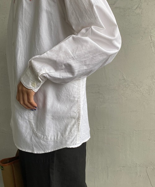 DANTON（ダントン）の「[DANTON/ダントン] バンドカラー オックスフォードシャツ（シャツ/ブラウス・レディース・アイボリー/ホワイト/ブルー・34/36/38）」の15枚目の写真