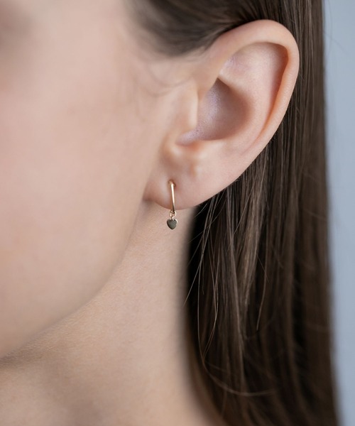 PAS TIERRA（パティエラ）の「【Ray】K10ハートイヤリング（片耳用）（イヤリング・レディース・イエローゴールド・FREE）」の4枚目の写真