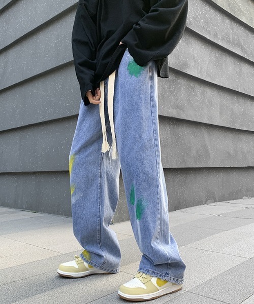 MGV(エムジーヴィー)の「ストリートペイントデニム(デニムパンツ・メンズ・ブルー/ブラック・X-LARGE/LARGE/MEDIUM)」の9枚目の写真